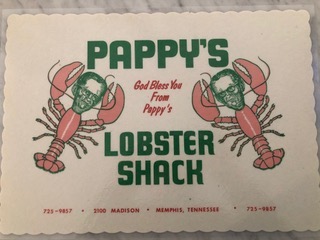 pappy's lobstershack napkin